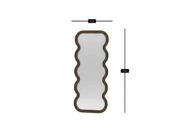 Ratira Lattiapeili 70x170 cm - Ruskea - Sisustustuotteet - Peili - Lattiapeili