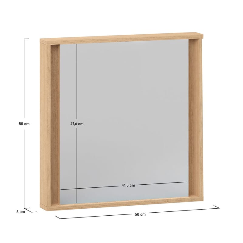 Riipuspeili 4 You Fresh 50 cm - Tammi - Sisustustuotteet - Peili