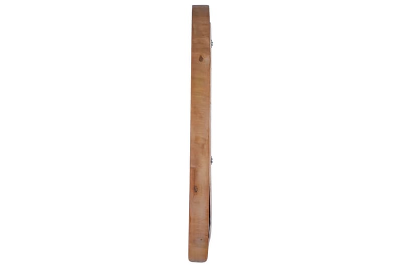 Seinäpeili 40 cm tiikki pyöreä - Ruskea - Sisustustuotteet - Peili