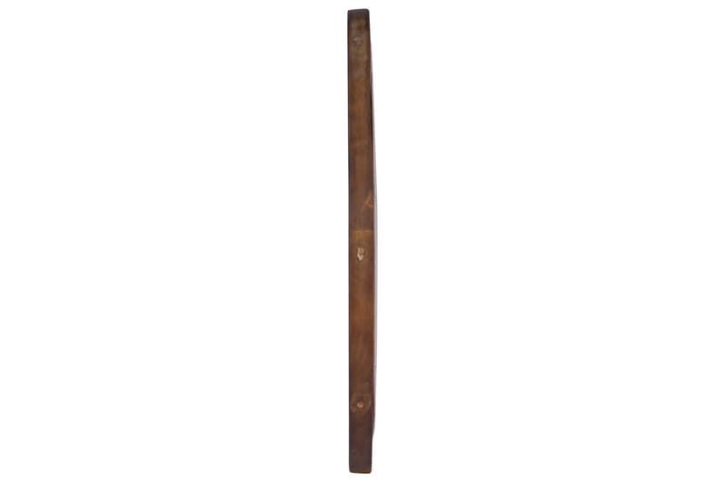 Seinäpeili 60 cm tiikki pyöreä - Ruskea - Sisustustuotteet - Peili