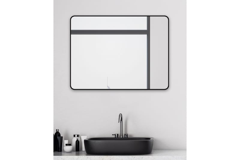 Seinäpeili Almunge 60 cm - Musta - Sisustustuotteet - Peili