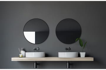 Seinäpeili Almunge 60 cm - Musta - Sisustustuotteet - Peili