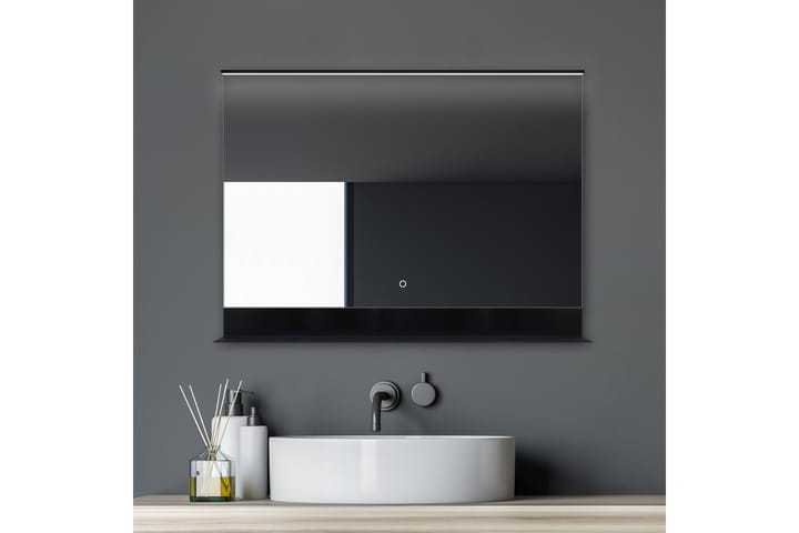 Seinäpeili Almunge 60 cm - Peili - Kylpyhuoneen peilit - Kylpyhuonepeili valaistuksella