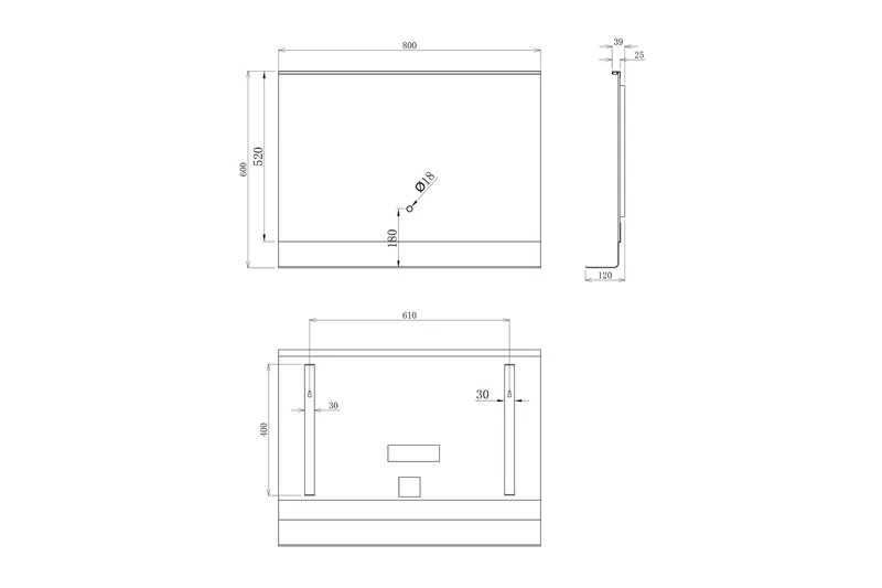 Seinäpeili Almunge 60 cm - Sisustustuotteet - Peili