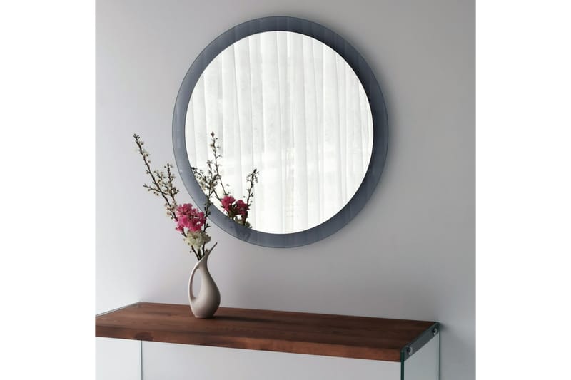 Seinäpeili Banize Pyöreä 65 cm, Harmaa/Karkaistu Lasi