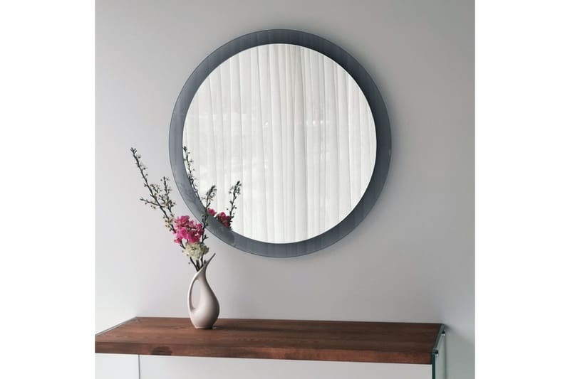 Seinäpeili Banize Pyöreä 65 cm - Harmaa/Karkaistu Lasi - Sisustustuotteet - Peili