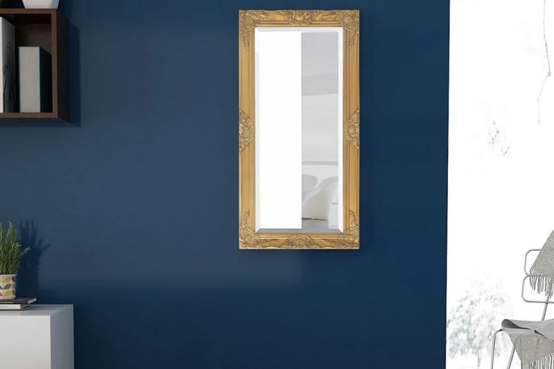 Seinäpeili Barokkityylinen 100x50 cm Kulta - Kulta - Sisustustuotteet - Peili