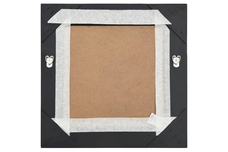 Seinäpeili barokkityylinen 40x40 cm musta - Musta - Sisustustuotteet - Peili