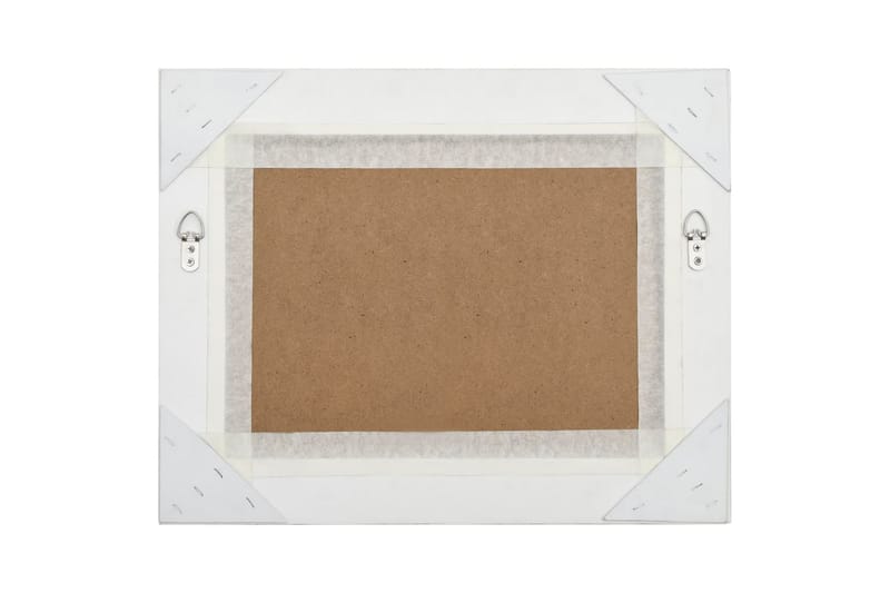 Seinäpeili barokkityylinen 50x40 cm hopea - Hopea - Sisustustuotteet - Peili