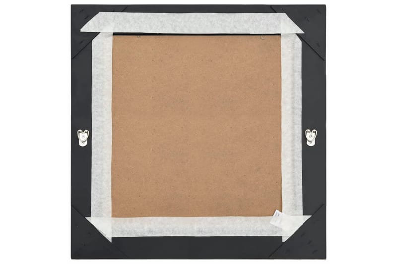 Seinäpeili barokkityylinen 50x50 cm musta - Musta - Sisustustuotteet - Peili