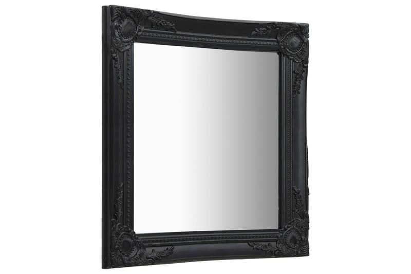 Seinäpeili barokkityylinen 50x60 cm musta - Musta - Sisustustuotteet - Peili