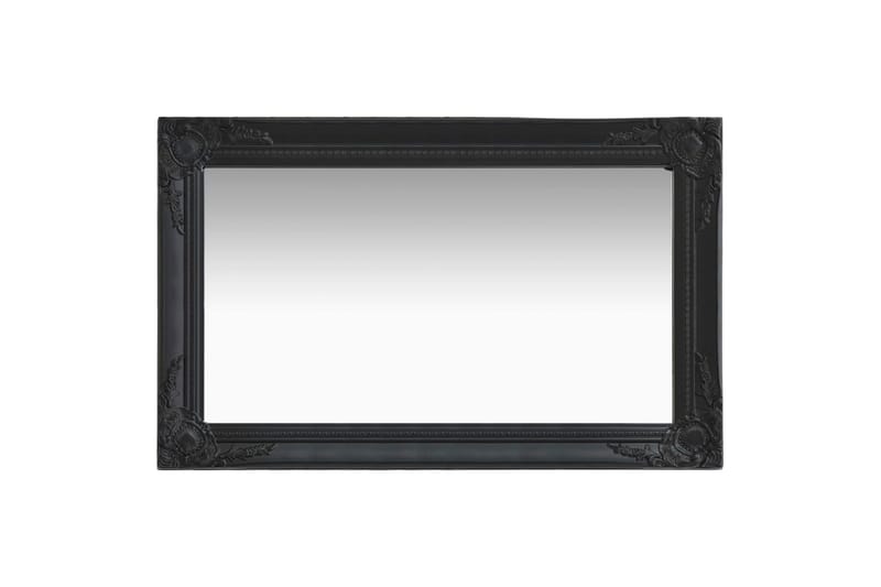 Seinäpeili barokkityylinen 50x80 cm musta - Musta - Sisustustuotteet - Peili