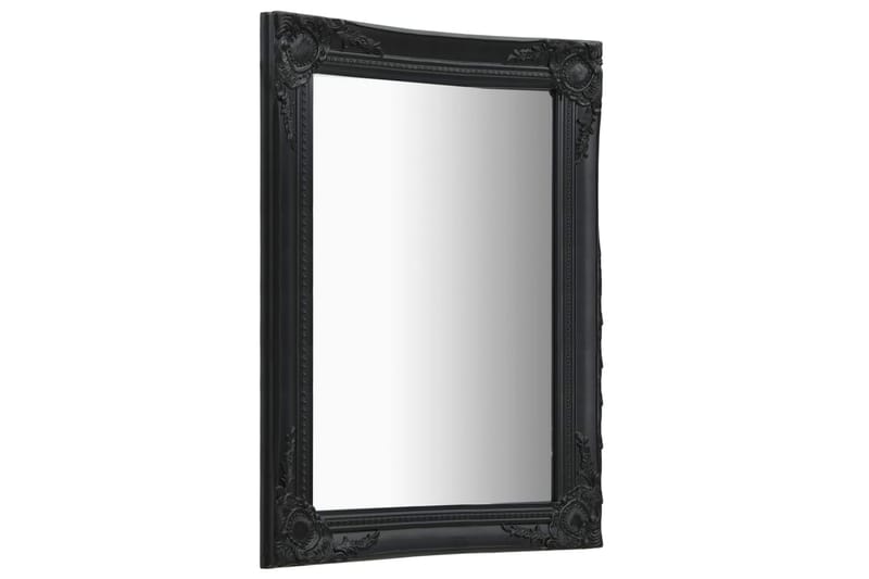 Seinäpeili barokkityylinen 50x80 cm musta - Musta - Sisustustuotteet - Peili