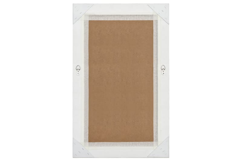 Seinäpeili barokkityylinen 50x80 cm valkoinen - Valkoinen - Sisustustuotteet - Peili