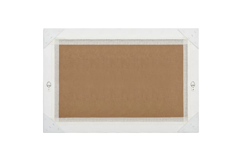 Seinäpeili barokkityylinen 60x40 cm hopea - Hopea - Sisustustuotteet - Peili