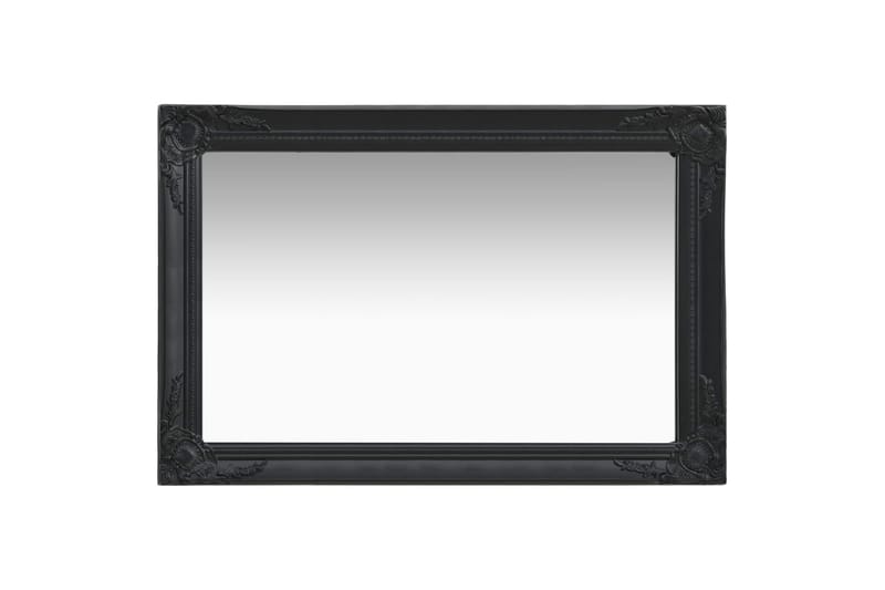 Seinäpeili barokkityylinen 60x40 cm musta - Musta - Sisustustuotteet - Peili