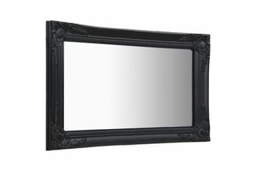 Seinäpeili barokkityylinen 60x40 cm musta - Musta - Sisustustuotteet - Peili
