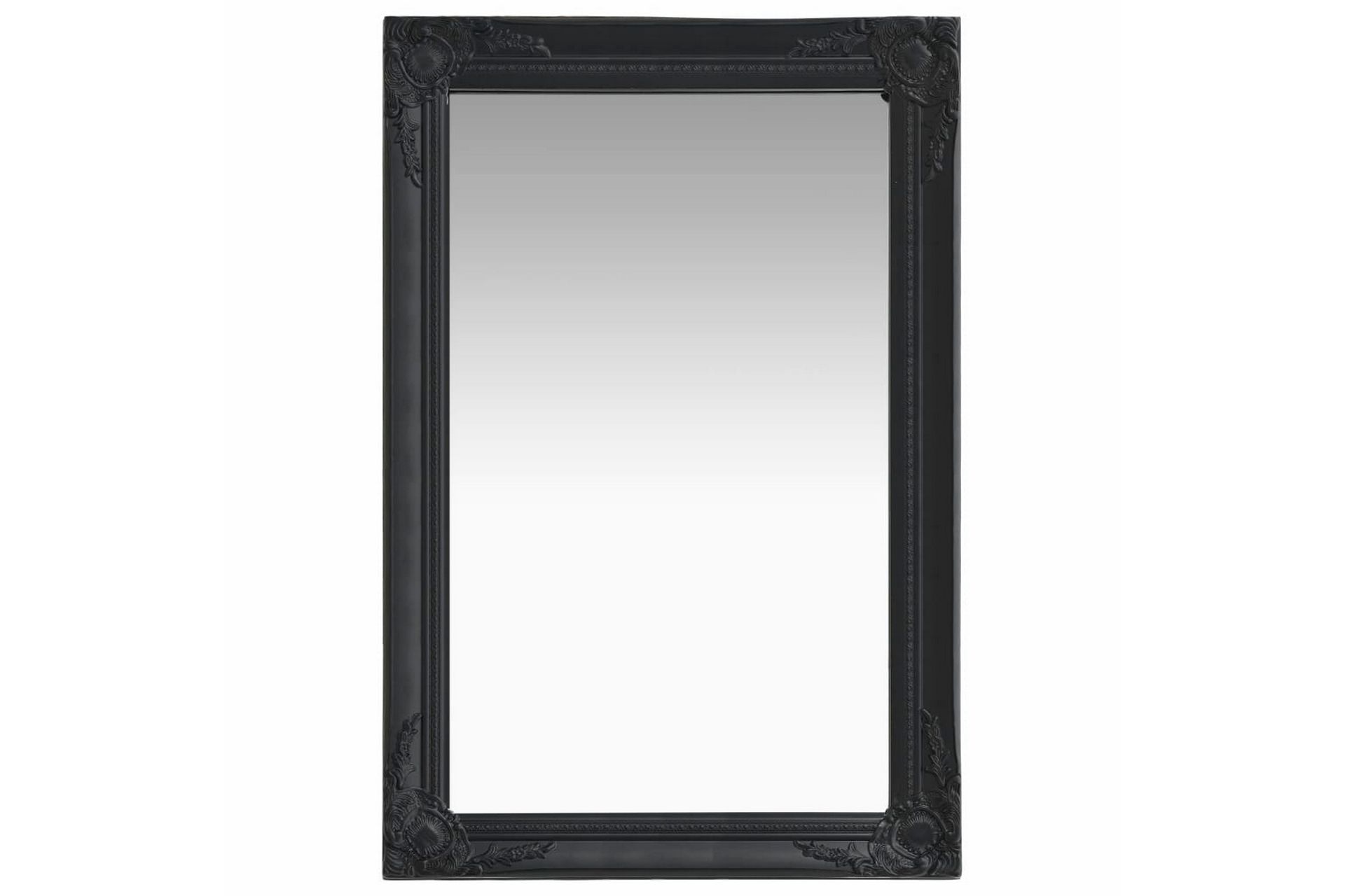Seinäpeili barokkityylinen 60x40 cm musta - Musta - Sisustustuotteet - Peili