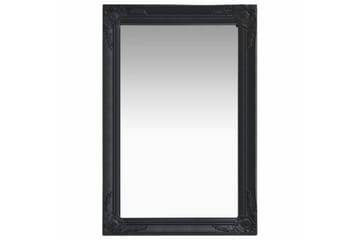 Seinäpeili barokkityylinen 60x40 cm musta - Musta - Sisustustuotteet - Peili
