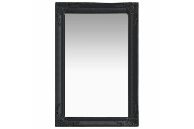 Seinäpeili barokkityylinen 60x40 cm musta - Musta - Sisustustuotteet - Peili