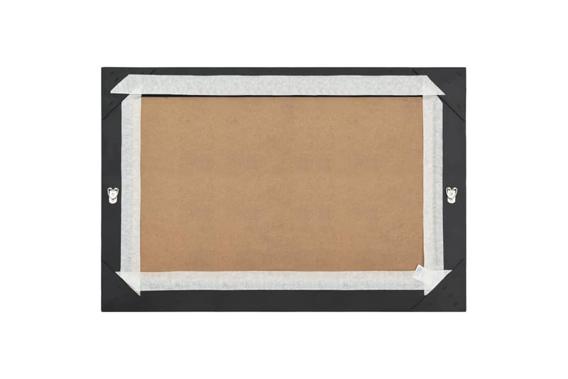 Seinäpeili barokkityylinen 60x40 cm musta - Musta - Sisustustuotteet - Peili
