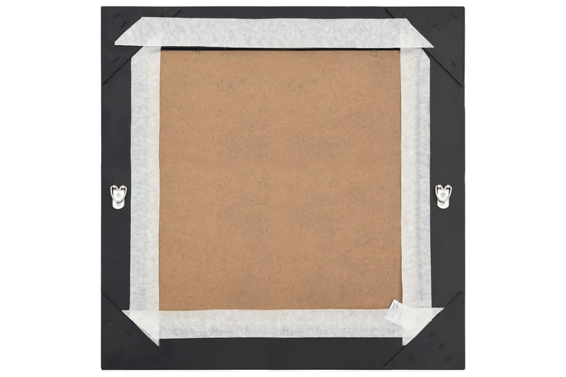 Seinäpeili barokkityylinen 60x60 cm musta - Musta - Sisustustuotteet - Peili