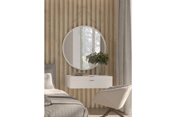 Seinäpeili Canalejas 80 cm - Valkoinen - Sisustustuotteet - Peili