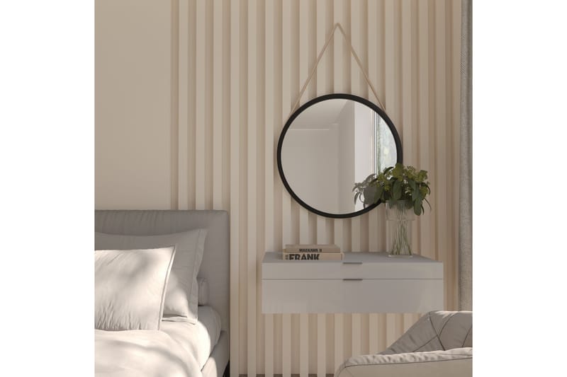 Seinäpeili Canalejas Pyöreä 60 cm, Musta