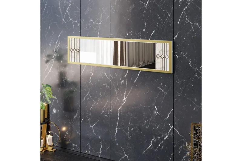 Seinäpeili Fridaria 90x22 cm - Valkoinen - Sisustustuotteet - Peili