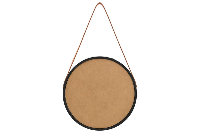 Seinäpeili hihnalla 40 cm musta - Sisustustuotteet - Peili
