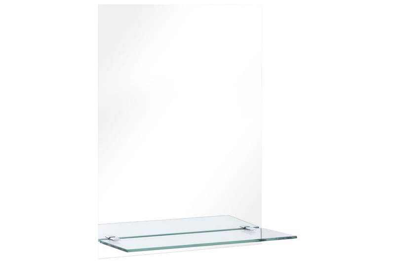 Seinäpeili hyllyllä 30x50 cm karkaistu lasi - Hopea - Sisustustuotteet - Peili