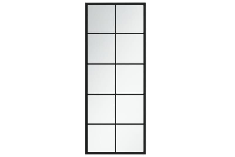 Seinäpeili musta 100x60 cm metalli - Musta - Sisustustuotteet - Peili