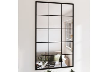 Seinäpeili musta 100x60 cm metalli - Musta - Sisustustuotteet - Peili