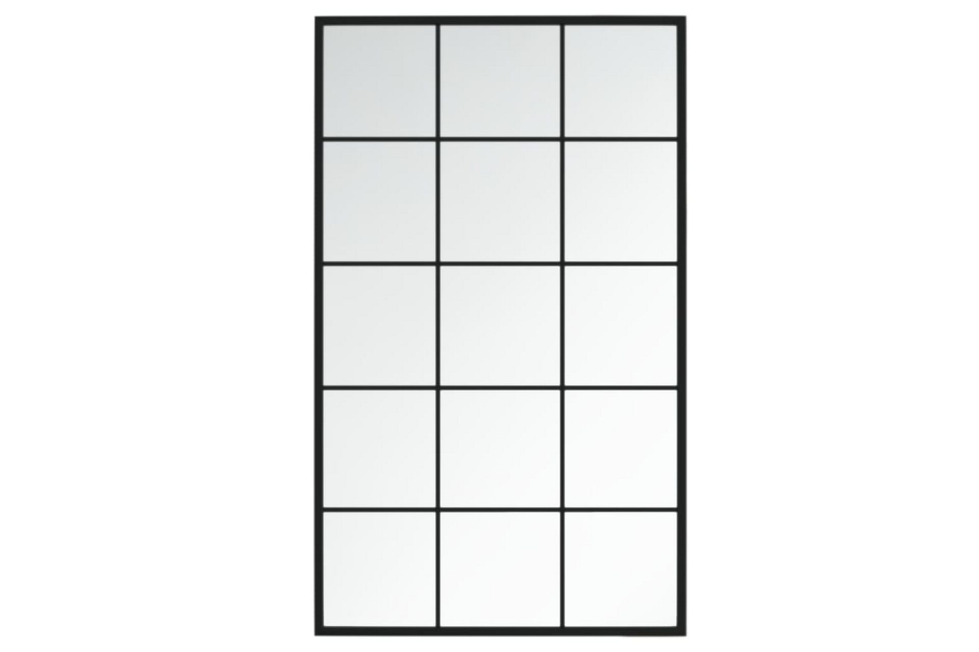 Seinäpeili musta 100x60 cm metalli - Musta - Sisustustuotteet - Peili