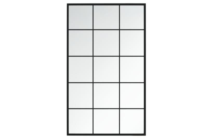 Seinäpeili musta 100x60 cm metalli - Musta - Sisustustuotteet - Peili