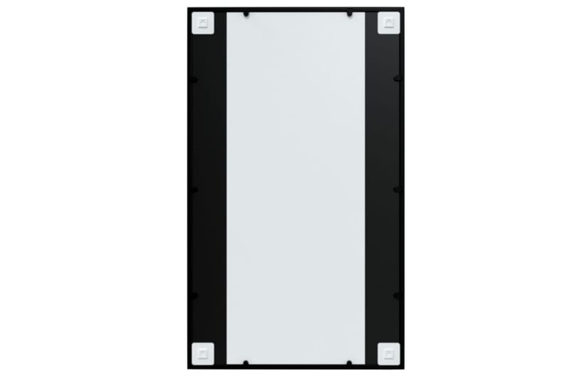 Seinäpeili musta 100x60 cm metalli - Musta - Sisustustuotteet - Peili