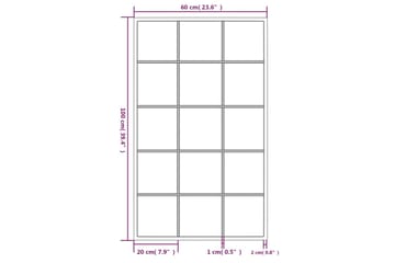 Seinäpeili musta 100x60 cm metalli - Musta - Sisustustuotteet - Peili