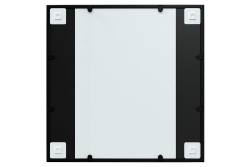 Seinäpeili musta 60x60 cm metalli - Musta - Sisustustuotteet - Peili
