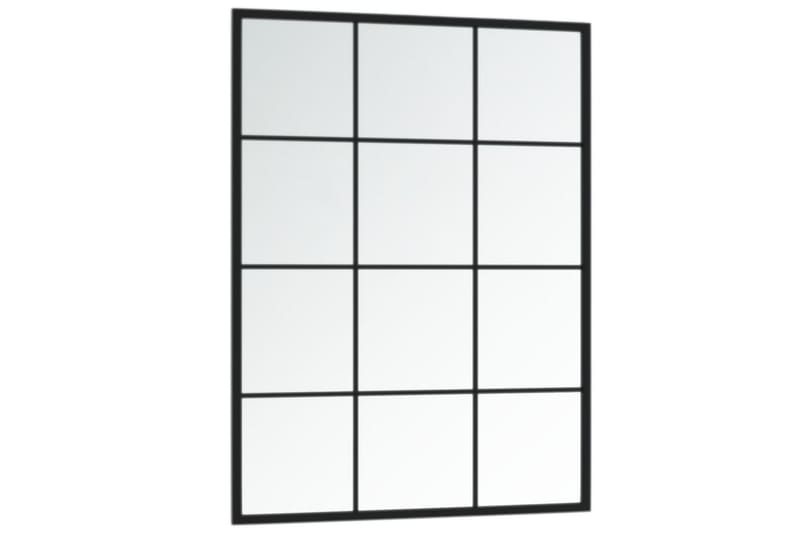 Seinäpeili musta 80x60 cm metalli - Musta - Sisustustuotteet - Peili