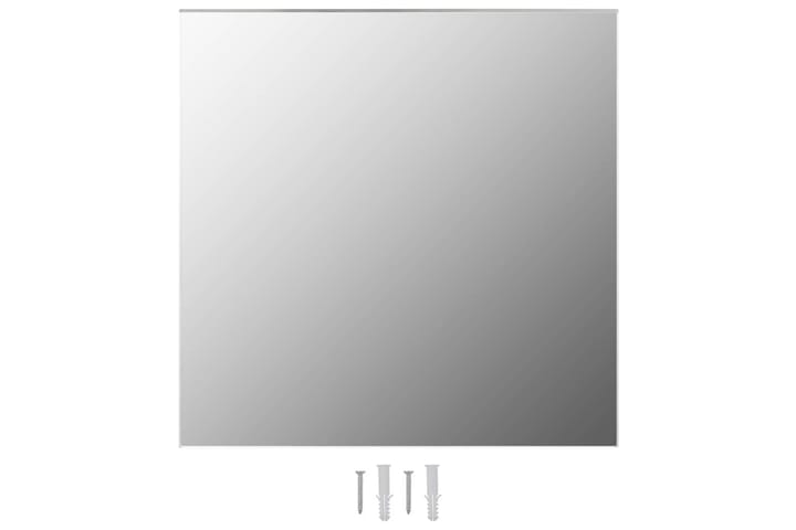 Seinäpeili neli�ö 50x50 cm lasi - Hopea - Peili - Eteispeili - Seinäpeili