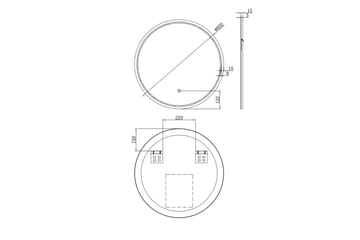 Seinäpeili Rydholm 60 cm - Sisustustuotteet - Peili
