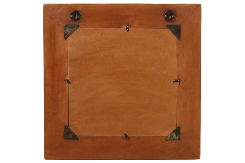 Seinäpeili täysi uusiokäytetty puu 60x60 cm - Ruskea - Sisustustuotteet - Peili