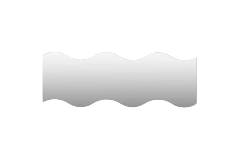 Seinäpeilit 4 kpl 60x18,5 cm aalto lasi - Hopea - Sisustustuotteet - Peili