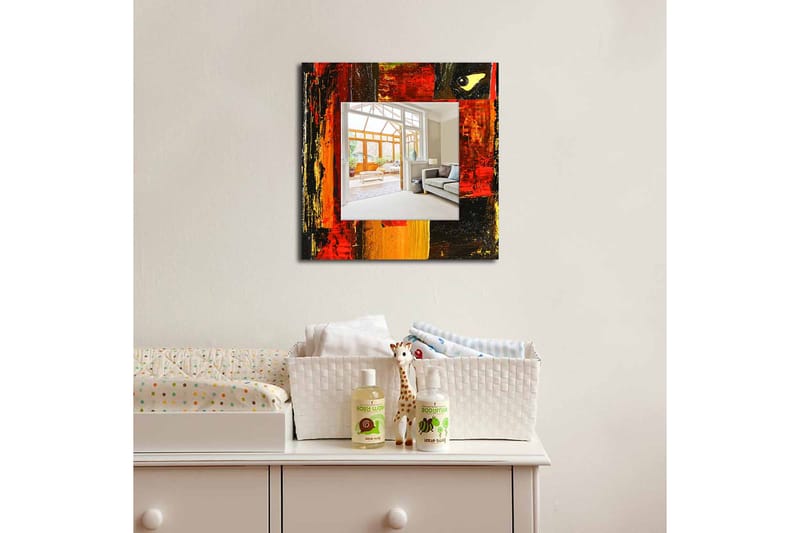 Sisustuspeili Krasnaja 50x50 cm Abstract - Pleksilasi/Monivärinen - Sisustustuotteet - Peili