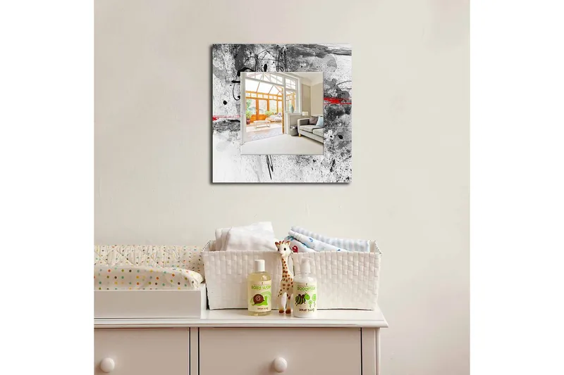 Sisustuspeili Krasnaja 50x50 cm Abstract, Pleksilasi/Monivärinen