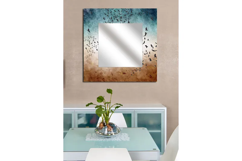 Sisustuspeili Krasnaja 50x50 cm Animals, Pleksilasi/Monivärinen