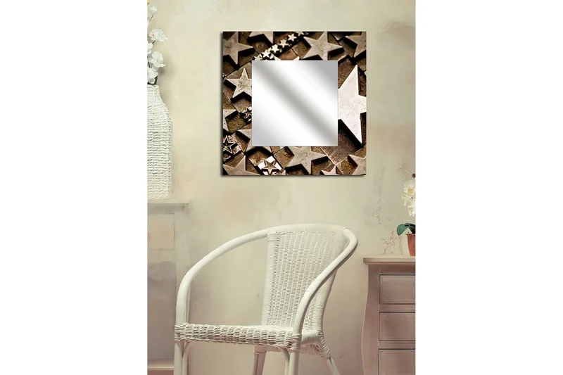 Sisustuspeili Krasnaja 50x50 cm Christmas, Pleksilasi/Monivärinen