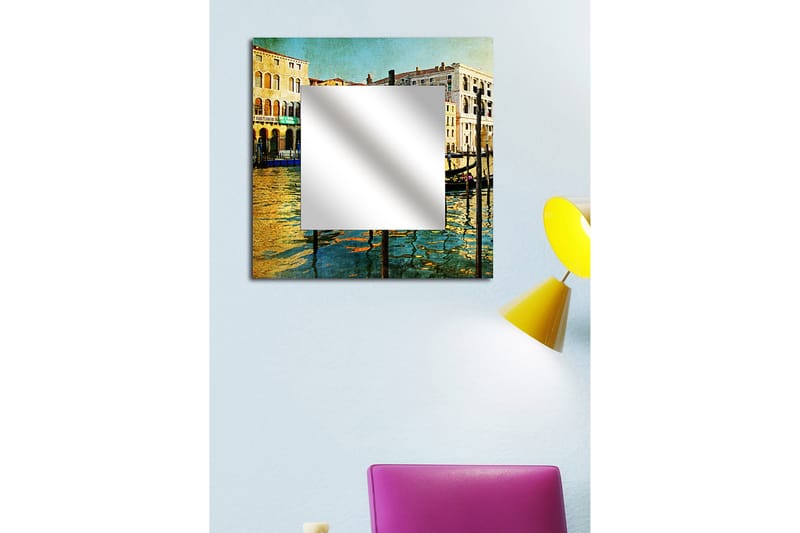 Sisustuspeili Krasnaja 50x50 cm City - Pleksilasi/Monivärinen - Sisustustuotteet - Peili