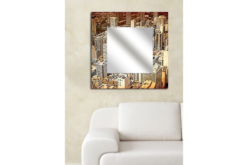 Sisustuspeili Krasnaja 50x50 cm City - Pleksilasi/Monivärinen - Sisustustuotteet - Peili