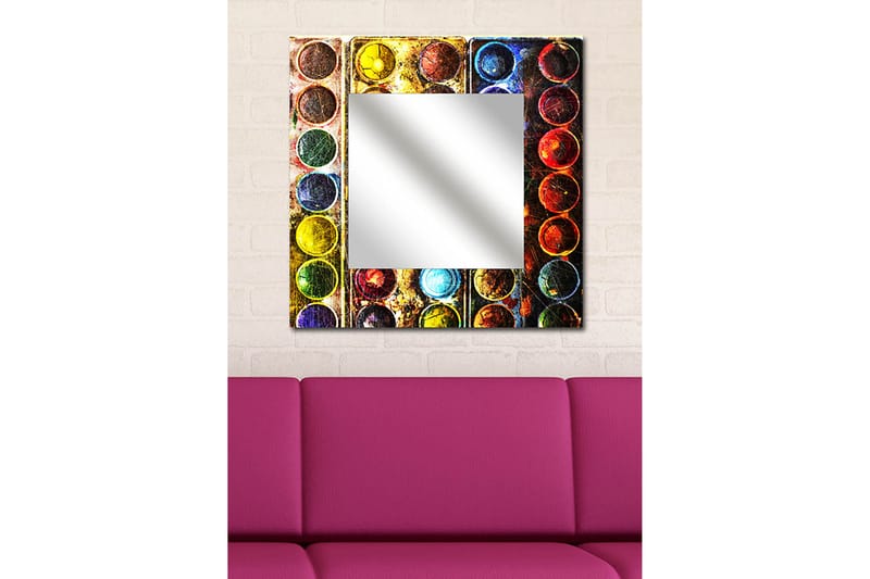 Sisustuspeili Krasnaja 50x50 cm Colorful - Pleksilasi/Monivärinen - Sisustustuotteet - Peili